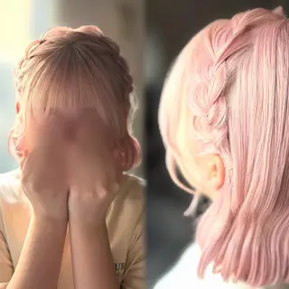 ヘアアレンジ pupe さつきのヘアスタイル