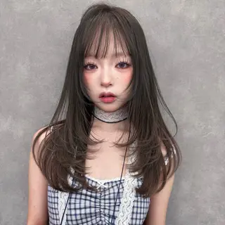 ロング 韓国レイヤー／似合わ せ／nazuna🩵のヘアスタイル