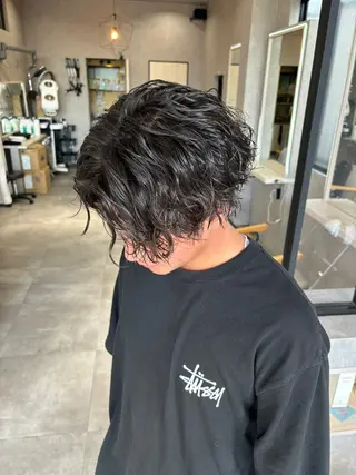 パーマ メンズ 長谷川 湧のヘアスタイル