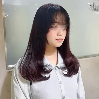 ロング カラー ♡🌚垢抜け艶カラー Shiori🌝♡のヘアスタイル