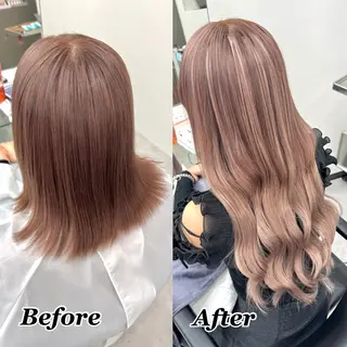 ヘアメ🎀推しカラー 🥣横浜/しほ🧸のヘアスタイル
