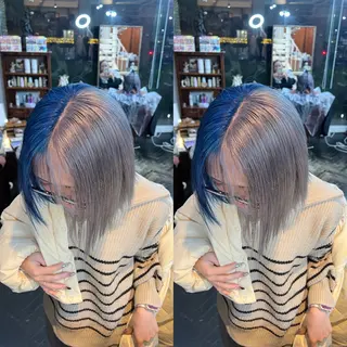 ミディアム カラー ハイライト/レイヤー /ハイトーン/AOIのヘアスタイル