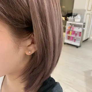 ミディアム やざき ちかのヘアスタイル