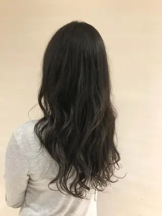 ロング カラー パーマ ヘアアレンジ メンズ キッズ ネイル マツエク・マツパ EnBlesS西宮 マンツーマン神道有基のヘアスタイル