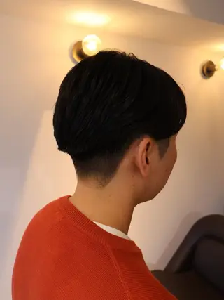 ショート パーマ 心櫻/メンズパーマ/ ニュアンス/フェザーのヘアスタイル