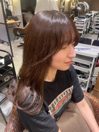 ロング カラー 暖色カラー🤎Red Neo meiのヘアスタイル