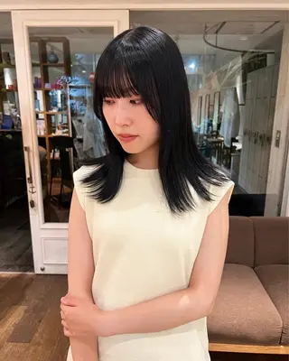 セミロング カラー KNACK/天王寺 美容室/レイヤーのヘアスタイル