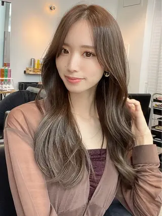 セミロング 韓国美髪矯正✂️ 佐藤ヒロのヘアスタイル