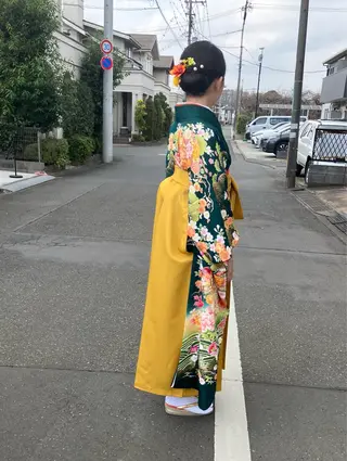 ミディアム ヘアアレンジ 美容室 HIIRAGIのマツエク・マツパデザイン