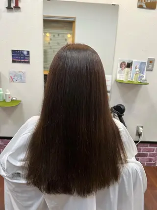 カラー 松田 紗采のヘアスタイル