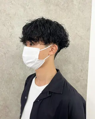 パーマ メンズ ショートヘア原宿 fifth コシのヘアスタイル