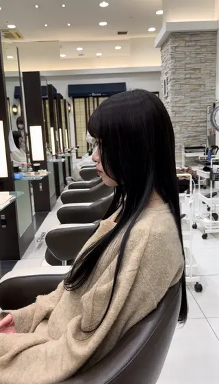 ロング カラー 森 広樹のヘアスタイル
