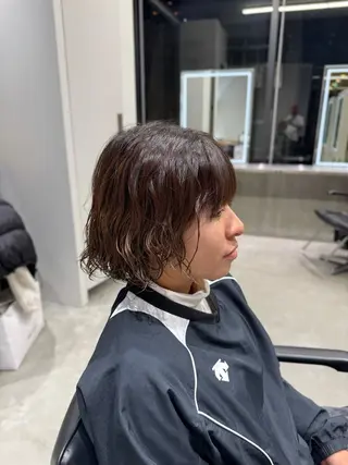 ミディアム パーマ byfifth 天神 🌀moromiのヘアスタイル