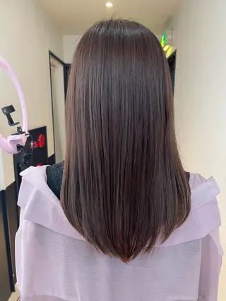 セミロング ショート/脱白髪染め ☆宇﨑悠実のヘアスタイル