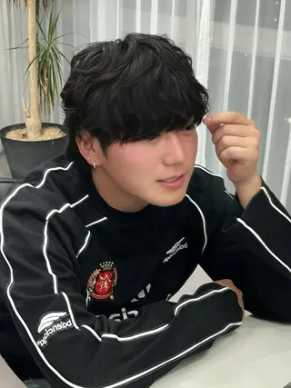 パーマ メンズ NARE所属・アイカ🐺 ナチュラル韓国ヘアのヘアスタイル