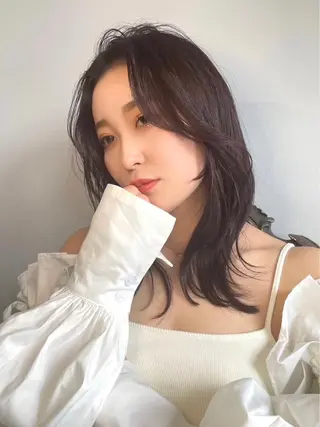 ロング カラー ヘアアレンジ キッズ マツエク・マツパ アイブロウ 透明感カラー/推しカ ラー☁️JURAのヘアスタイル