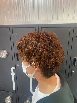 ショート カラー パーマ ヘアアレンジ メンズ キッズ ネイル マツエク・マツパ アイブロウ 🔥漢髪特化メンズ マネージャーYUKIのヘアスタイル