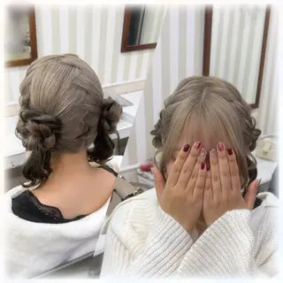 ヘアアレンジ ヘアセット 🤍AIRA🤍のヘアスタイル