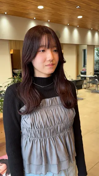 ロング 愛花/久屋大通/ 切りっぱなしボブのヘアスタイル