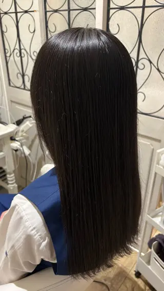 セミロング カラー 似合わせ 顔周りYUUGAのヘアスタイル