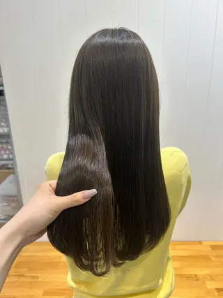 ロング カラー ながい りなのヘアスタイル