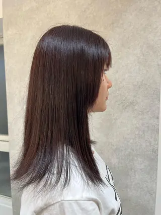 セミロング 菊池 純香のヘアスタイル