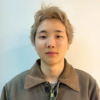 ショート カラー メンズパーマ/ メッシュ📍ユリのヘアスタイル
