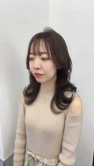 セミロング 韓国ヘア🇰🇷 スズキのヘアスタイル