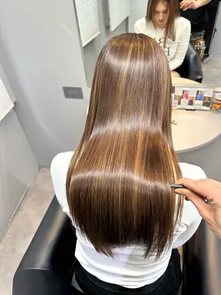ロング カラー 美髪矯正・レイヤー 倉友哉のヘアスタイル