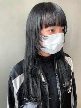 ロング カラー パーマ ヘアアレンジ メンズ キッズ ネイル マツエク・マツパ ウルフレイヤーカット /チヒロのヘアスタイル