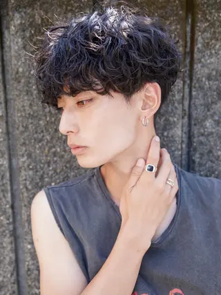 ショート パーマ 高橋 尚也のヘアスタイル