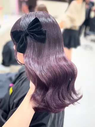 カラー ベージュ・ラベンダー カラー🎀りりのヘアスタイル