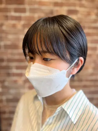 ショート カラー パーマ ヘアアレンジ メンズ キッズ ネイル マツエク・マツパ アイブロウ 久木原 ゆりのヘアスタイル