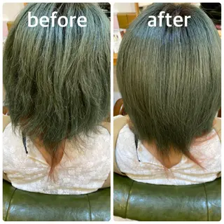 ショート カラー エイト ウメダのヘアスタイル