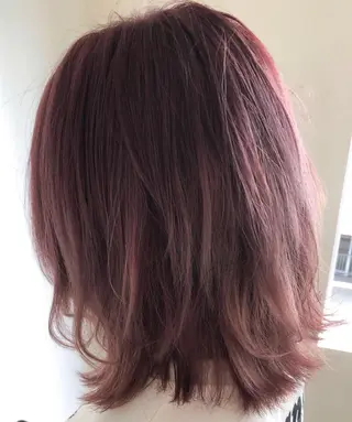 ミディアム カラー 美髪矯正・レイヤー 倉友哉のヘアスタイル