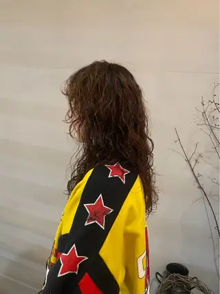 ロング パーマ 相羽 紗音のヘアスタイル