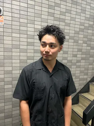 ショート パーマ メンズ 💈メンズ短髪特化 ✂︎伊藤大輝💈のヘアスタイル