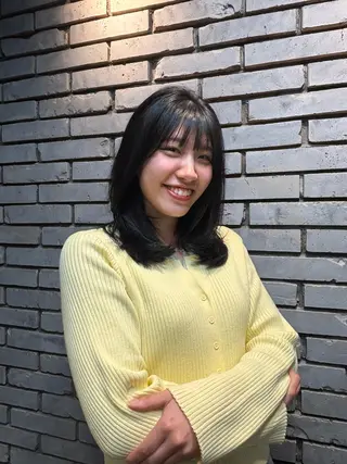 セミロング ハレケ　メリディッシュ所属・ユウリ/立川 美容師/モデル募集のヘアスタイル