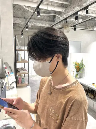 ショート 関西センターパート メンズモデル募集のヘアスタイル