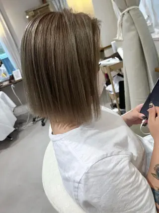 ミディアム ココルアナ 豊中美容室のヘアスタイル