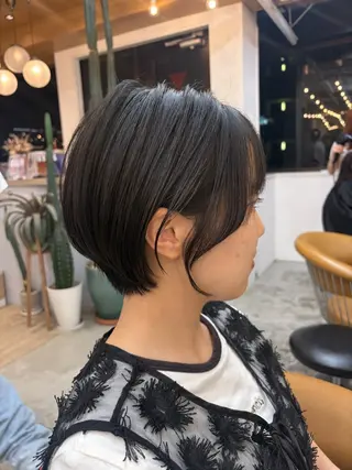 ショート オリーブベージュ/シ ョートボブたまき🧡のヘアスタイル