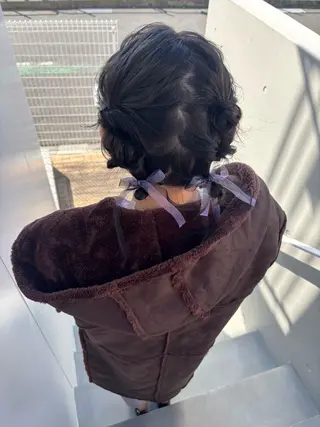 ショート カラー パーマ ヘアアレンジ 大林 エリコのヘアスタイル