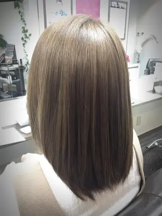 ミディアム カラー 大島 智志のヘアスタイル