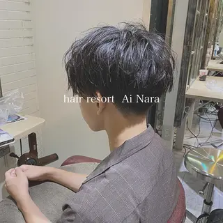 ショート パーマ メンズ ♡ヘアアレンジ♡ naraのヘアスタイル