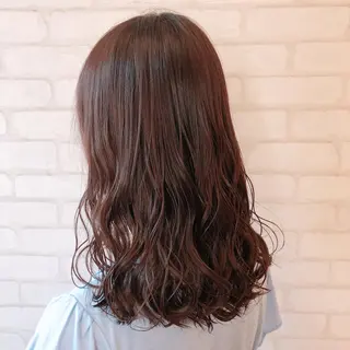 ミディアム カラー モテ前髪 タゴメ シンヤのヘアスタイル