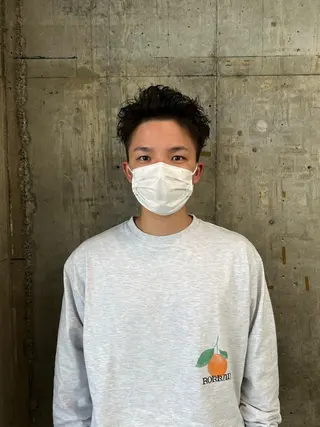 ショート カラー パーマ メンズ メンズパーマ /SUNAOのヘアスタイル