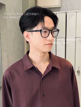 ショート パーマ メンズ 石満 諒 メンズ縮毛矯正のヘアスタイル