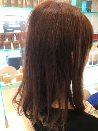 ミディアム カラー パーマ ヘアアレンジ メンズ キッズ ネイル マツエク・マツパ EnBlesS西宮 マンツーマン神道有基のヘアスタイル