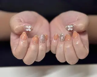 ネイル By moonネイル 🌷ワンホン/韓国風のネイルデザイン