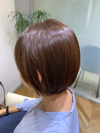 ショート 乾かすだけで艶髪酸性 ストレート髙橋悠耶のヘアスタイル